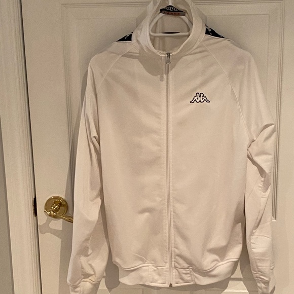Large Kappa white& black windbreaker jacket - Picture 2 of 3